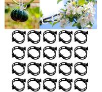 Plastic Trellis Plant Support Clips, Grape Tomato Plant Support, Vine Vegetable Fixing Clips, Garden Vine Clips for Healthier Vegetable Growth (100, Black)