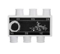 Plastic Tuner Pitch Pipe for Guitar with E B G D A E Tones, Portable with Carrying Case - High Pitch Accuracy, Hand - Tuned Brass Reeds, Ideal for Acoustic and Electric Guitars