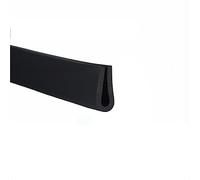 Plastic u channel,Plastic edging trim, 32.8Ft Black Rubber Weather Stripping Insulation Edge Sealing Strip, for Cabinets Furniture Repair Restoration, Width x Height(15mm x 6mm)