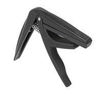 Plastic Ukulele Clamping Capos Tuning Tool Lightweight Spring Design for Stringed Instrument(black)