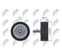 NTY RNK-BM-002B Tensioner pulley