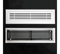 Plastic Ventilation Grille Air Conditioning Grilles for Hvac | ABS White Fixed Louvre Vent Grille with Filter Screen And Air Flow Cover, for Bathroom Kitchen