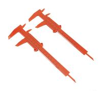 Plastic Vernier Caliper 0-150mm 6 Inch Range with Clear Markings for Accurate Readings in Technical and Hobbyist Use (Orange)