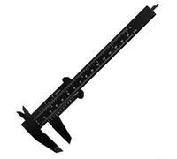 Plastic Vernier Caliper 0-150mm for Jewelry Measuring(black)