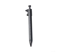 Plastic Vernier Gauge Pen 0-100mm Scale 2 in 1 Writing and Measuring Tool for Carpentry Workshop Office Stationery Black(black refill)
