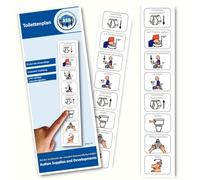 Plastic Visual Toilet Schedule (German)
