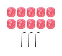 Plastic Volume Tone Dome Knobs for Electric Guitar and Bass, Replacement Control Knobs with Hex Wrench, Compatible with Most Guitar Potentiometers (GD89 Rose Red)
