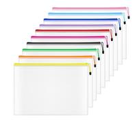 Plastic Wallets A4 Zipped Wallets A4 Zip Wallet Zipper Bags Ziplock Bags Mesh Document File Folders