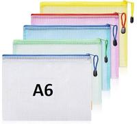 Plastic Wallets-File Folder-Zip Wallets-Zip Lock Bags- Document File Folder A3,A4,A5,A6-10PCS (A6)