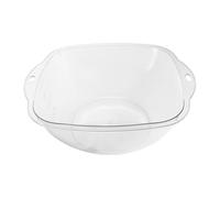 Plastic Wash Basin Small Portable Hair Washing Laundry Bowl | Lightweight PET Construction, Easy Carrying, Suitable for Bathroom Hand Washing, Clothes Cleaning, Vegetable Rinsing