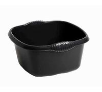 Plastic Washing up Bowl 32cm Square Basin Bowls with Moulded Handles Midnight Multi-Purpose Kitchen Vegetable Washing Bowls Sink Tidy Organizers