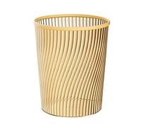 Plastic Waste Paper Basket Bin Bathroom Bin Round Trash Can Non-slip Shatter-Proof Garbage Dustbin for Home,Office Bathroom,Living Room Kitchen Indoor Garbage Bins with Wave Design (White)