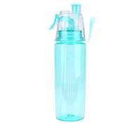 Plastic Water Bottle, 600ML Sports Clear Spray-Head Anti-Leak Portable Cups for School Cycling Camping Hiking Gym Yoga Fitness(Blue)