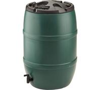 Plastic Water Butt Barrel Strata Ward 120 L With Tap And Lockable Lid, Black