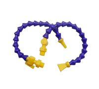 Plastic Water Coolant Pipe, Water Coolant Pneumatic Hose 1/4-1/2 Inch BPS Male Thread Plastic Pipe 1pcs(Flat-600mm,1/4 in)