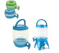 Plastic Water Dispenser with Tap 7.5L Collapsible Water Jug Bpa Free Plastic Drink Dispenser Camping Water Containers Festival Essentials Water-Carrier Equipment(Blue)