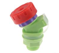 Plastic Water Faucet with Spiral Knob, Leak-Proof PP Tap for Square Container, Green/Red