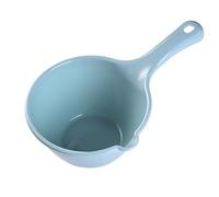 Plastic Water Ladle Dippers Shower Bucket Bath Ladle Scoop, Food Grade Multi Purpose Large Capacity for Washing Fruit and Bathing (Small Blue)