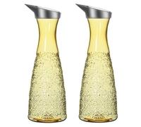 Plastic Water Pitcher, 1.5 Liter Narrow Neck Beverage Carafe for Water, Juice, Iced Tea, Soda - Clear PC Acrylic Drink Container