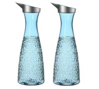 Plastic Water Pitcher, 1.5 Liter Narrow Neck Beverage Carafe for Water, Juice, Iced Tea, Soda - Clear PC Acrylic Drink Container