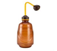 Plastic Watering Can 450ml for Small Potted For Plants Desk Greenery and Tiny Succulents with Two Watering Functions (Brown)