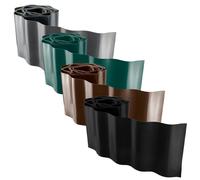 Plastic Wavy Garden Lawn Edging Border Roll 25cm x 9m Flexible Landscape Fence