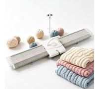 Plastic Weaving Machine, 6.5mm Automatic Knitting Kit, 150 Stitches with Crochet Accessories, Home Sewing Tool for Socks and Sweaters