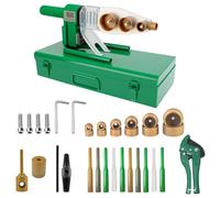 Plastic Welder Machine, Pipe Welding Machine with Digital Display, 20-63mm Pipe Fusion Welder, Plastic Socket Welder Hot Melt Tool for PPR, PE, PP, PB Pipe Connections