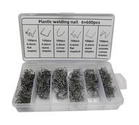 Plastic Welding Kit 600 PCS Welding Hot Stapler Bumper Fender Welder Staples Kit For Soldering Bumper Tool Accessory(100PCS Style B)