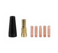 Plastic Welding Kit 7Pcs Gasless Nozzle Tips Welding Kit 0.8/0.9mm Flux Core Gasless Nozzle Welding Tips Replacement(1.2mm)
