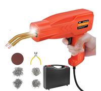 Plastic Welding Kit, Portable Plastic Welder 150W Plastic Weld Plastic Repair Kit, LED Light, 800PCS Hot Staples, Brass Heating Core Bumper Repair Kit for Car Bumpe Plastic Crack Repair