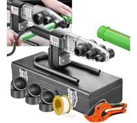 Plastic Welding Machine, W/ 3PCS Die Head + Box + Scissors Kit, Handheld Pipe Fusion Welding Machine, for Welding (20-32mm) Ppr/Pe/Pp Pipes