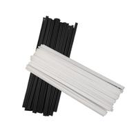 Plastic Welding Rods Black/White 5x2.5mm PP 200mm Length Welding Sticks for Car Bumper Repair Tools Hot Air Welder Machine Gun(20pcs,Mixed 200mm)