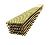 Plastic Welding Rods, Brass Welding Rod, 1.6mm x 333mm, Gold, No Solder Powder, 10/20/50 Pcs(50PCS)