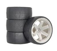 Plastic Wheel Rubber Tire For Tamiya M03 M04 M05 MB01 MF01 XM01 SW01 1/14 | RC Car Upgrades parts & Replacements, plastic wheel rubber tire set for smooth on-road driving Upgrade
