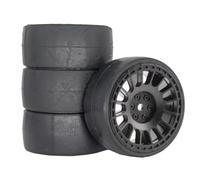 Plastic Wheel Rubber Tire For Tamiya M03 M04 M05 MB01 MF01 XM01 SW01 1/14 | RC Car Upgrades parts & Replacements, plastic wheel rubber tire set for smooth on-road driving Upgrade