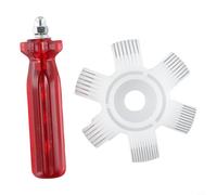 Plastic Whisk Brush Fits Multiple Fin Pitches Fin Compatible Conditioner Set Evaporator Abs Uk - Stainless Steel Coil Fcr6 Cleaning Comb Tool Condenser (3-Piece) for Air