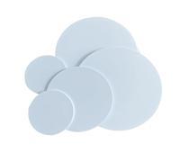 Plastic White flat Round Disc ABS Round Plastic Sheet, Impact Resistant, Model Making, 150mm x 1-5mm, 6pcs(150mm x 1mm(6pcs))