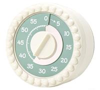 Plastic Wind-Up Timer 60 Min No for battery Required Plastic(yellow) | for durable plastic body, pink red yellow gray, compact 7.5cm size, lightweight design, easy carry