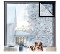 Plastic Window Covering for Winterizing Clear Window Insulation Kit Rv Windows Thermal Film Soft Glass to Keep House Warmer in The Winters(W 60 x H 120 cm)