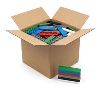 Plastic Window & Glazing Packers 1mm-6mm Assorted, Mixed Flooring Spacers, Colour Coded Plastic Shims for Window Installation, Door Fitting & Levelling - Heavy Duty Pack of 600