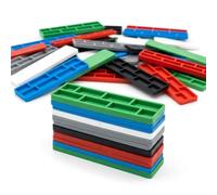 Plastic Window & Glazing Packers 1mm-6mm Assorted, Mixed Flooring Spacers, Colour Coded Plastic Shims for Window Installation, Door Fitting & Levelling - Heavy Duty Pack of 300