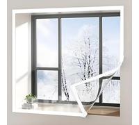 Plastic Window Insulation Kit for Winter, Transparent Thermal Window Cover Seal Winterizing Insulated Windows Film Weatherproofing Windows Wrap to Keep Cold Out W20-79in(120x230cm)