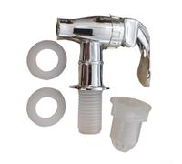 Plastic Wine Bottle Faucet 17mm Leak-Proof Dispenser Silver or Golden | Food-safe plastic suitable for wine water for cider Lever design for precise control 17mm thread fits various containers