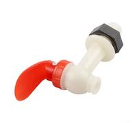 Plastic Wine Bottle Faucet for Jar Water Tank Dispenser - Red/White, for Easy Install Pour Spout Valve for Beverage, Water, Wine Containers