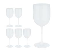 Plastic wine glasses Portable Party Vessels Lightweight BPA Free 400 ml