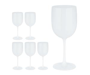 Plastic wine glasses Portable Party Vessels Lightweight BPA Free 400 ml