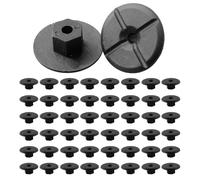 Plastic Wing Nuts,50 PCS Car Fastening Clips & Body Screws for Wheel Arch Trim Splash Guard Undertray Bumper Wheel Housing Liner Hardware Fixing Set Black Clamp Nuts