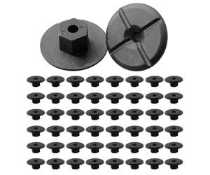 Plastic Wing Nuts,50 PCS Car Fastening Clips & Body Screws for Wheel Arch Trim Splash Guard Undertray Bumper Wheel Housing Liner Hardware Fixing Set Black Clamp Nuts