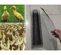 Plastic Wire Mesh Fence Roll Black, Poultry Animal Barrier Netting For Chicken Rabbits Squirrels & Cats Dogs, Indoor Outdoor Balcony Safety Net for Pets/ Kids ( Color : W 60cm( 24 in) , Size : L 5m(16